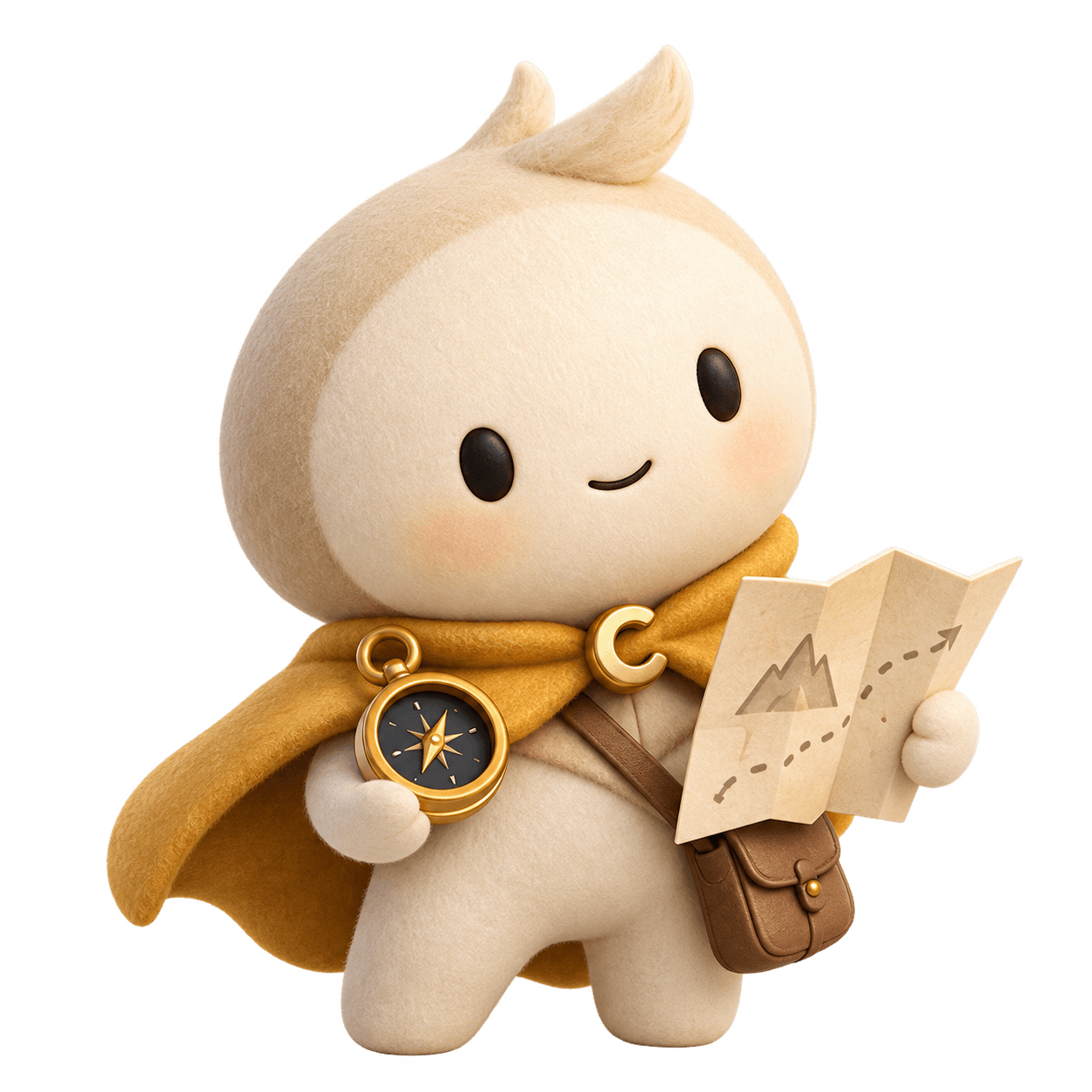 SuperCharlie Scout holding a compass and map